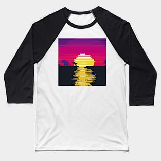 Synthwave sunset Baseball T-Shirt